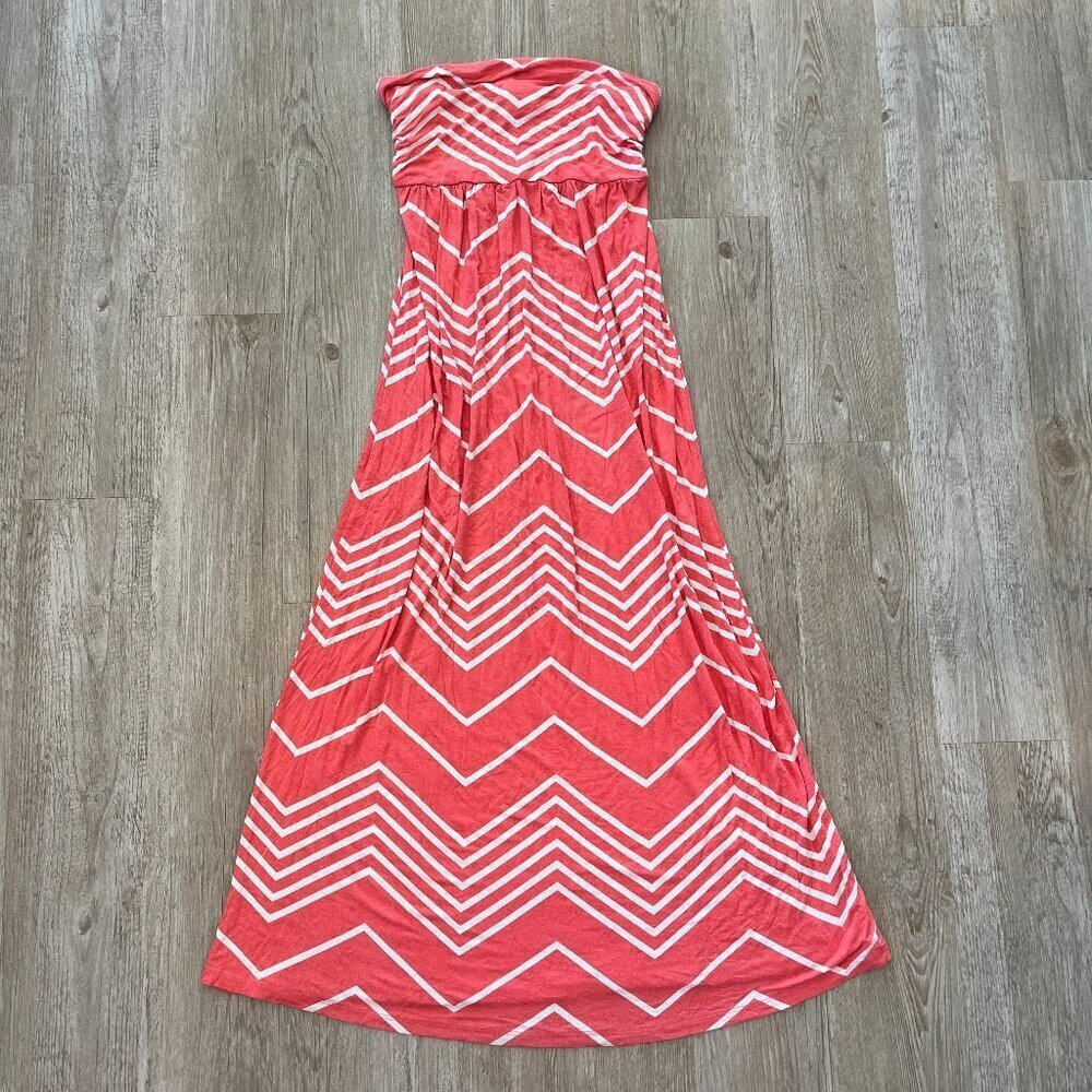 Womens Design History Coral Maxi Dress - L